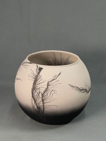 Ваза Вильверона каштановая Шаровая (3л)